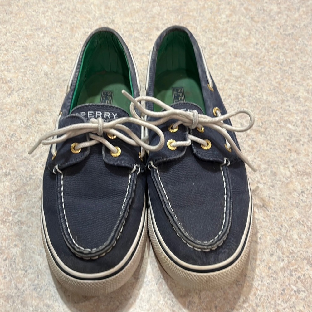 Womens Denim Sperry Boat Shoes